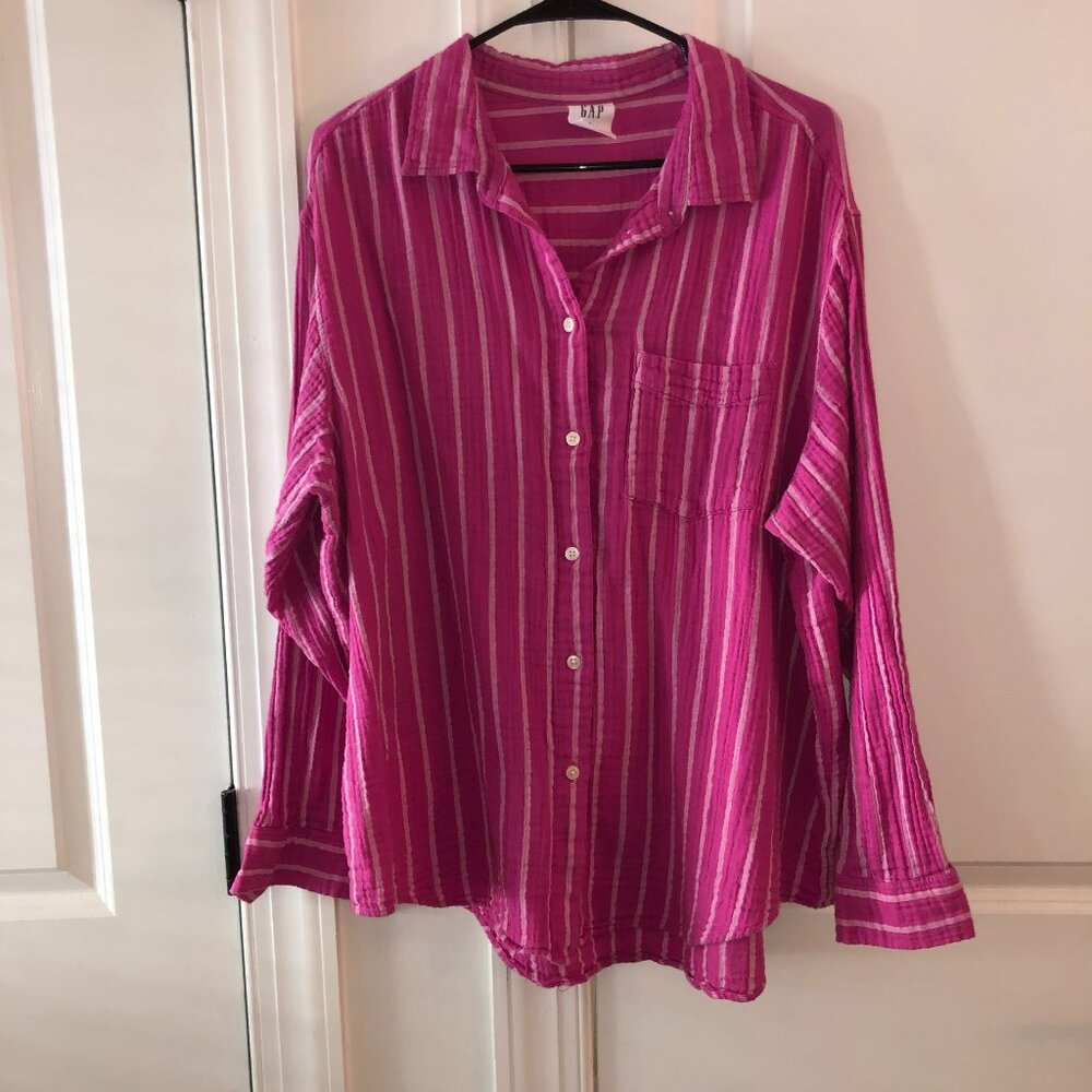 Gap Linen Striped Shirt